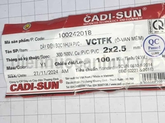 Dây điện đôi Cadisun VCTFK 2x2.5 ô van