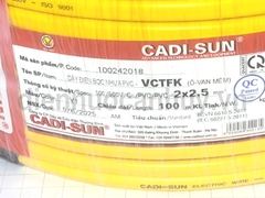 Dây điện đôi Cadisun VCTFK 2x2.5 ô van