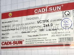 Dây điện đôi Cadisun VCTFK 2x4.0 ô van