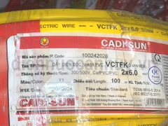 Dây điện đôi Cadisun VCTFK 2x6.0 ô van