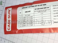 Dây điện đôi Cadisun VCTFK 2x6.0 ô van