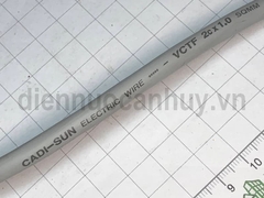 Dây điện đôi mềm tròn Cadisun VCTF 2x1.0 xám