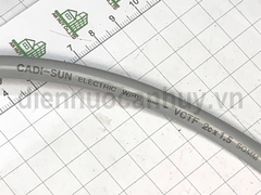 Dây điện đôi mềm tròn Cadisun VCTF 2x1.5 xám