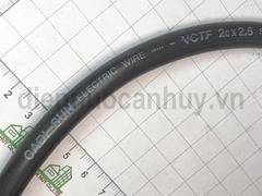 Dây điện đôi mềm tròn Cadisun VCTF 2x2.5 đen