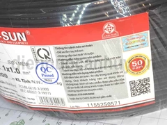 Dây điện đơn cadisun VCSF 1x1.0 đen (cuộn 200m)