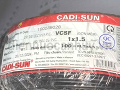 Dây điện đơn Cadisun VCSF 1x1.5 đen
