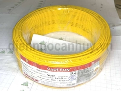 Dây điện đơn Cadisun VCSF 1x1.5 mầu vàng