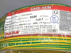 Dây điện đơn Cadisun VCSF 1x2.5 tiếp địa tđ