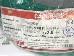 Dây điện đơn Cadisun VCSF 1x2.5 xanh lá