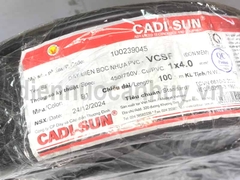 Dây điện đơn Cadisun VCSF 1x4.0 đen