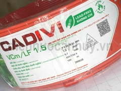 Dây điện đơn không chì Cadivi VCm/LF 1x1.5 (1x30/0.25 mm) đỏ