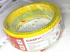 Dây điện đơn mềm Cadivi VCm 1x1.5 (1x30 0.25) tiếp địa tđ