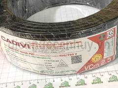 Dây điện đơn mềm Cadivi VCm 1x2.5 (1x50/0.25) đen