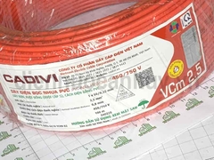 Dây điện đơn mềm Cadivi VCm 1x2.5 (1x50/0.25) đỏ