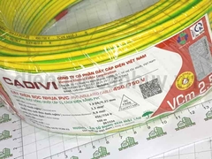 Dây điện đơn mềm Cadivi VCm 1x2.5 (1x50/0.25) tiếp địa