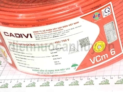 Dây điện đơn mềm Cadivi VCm 1x6 (1x84/0.30) đỏ