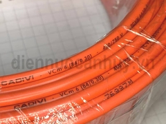 Dây điện đơn mềm Cadivi VCm 1x6 (1x84/0.30) đỏ