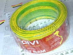 Dây điện đơn mềm Cadivi VCm 1x6 (1x84/0.30) tiếp địa