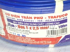 Dây điện Trần Phú Vcm-Đơn 1x2.5 xanh dương