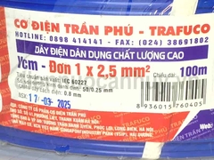 Dây điện Trần Phú Vcm-Đơn 1x2.5 xanh dương