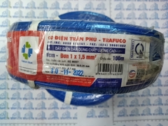 Dây điện trần phú 1x1.5 mầu xanh