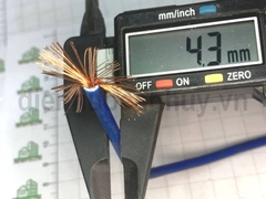 Dây điện trần phú 1x4.0 mầu xanh