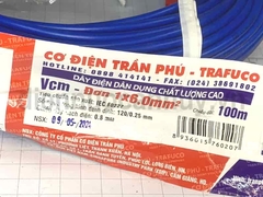 Dây điện Trần Phú Vcm-Đơn 1x6.0 xanh dương