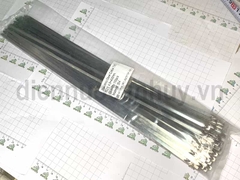 Dây Rút Inox 304 4.6x400mm (Túi 100 cái). Lạt Thép Không Gỉ Siêu Bền, Chịu Nhiệt Cao, Chống Oxi Hóa Cho Công Nghiệp