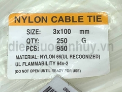 Dây rút ngắn 10 cm mầu trắng (3x100 mm)