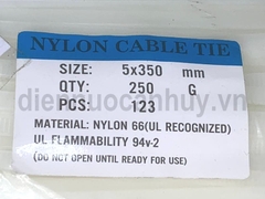 Dây thít nhựa trắng 35 cm (5x300 mm)
