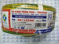 Dây tiếp địa trần phú 1x2.5