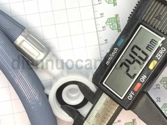Dây cấp nước máy giặt cửa ngang 1.5 mét 2 đầu ren mầu xám