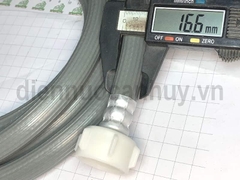 Dây cấp nước máy giặt 3m 2 đầu ren ghi xám