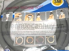 Dây cấp nước máy giặt 3m 2 đầu ren ghi xám