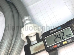 Dây cấp nước máy giặt 3m 2 đầu ren ghi xám