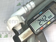 Dây cấp nước máy giặt 3m 2 đầu ren ghi xám