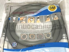 Dây cấp nước máy giặt 3m 2 đầu ren ghi xám
