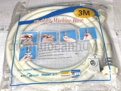 Dây cấp nước máy giặt 3m 2 đầu ren trắng