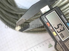 Dây cáp thép bọc nhựa 8mm mầu trong