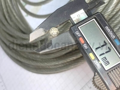 Dây cáp thép bọc nhựa 8mm mầu trong
