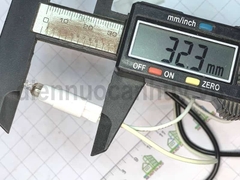 Dây đèn bình nóng lạnh Picenza rắc thẳng