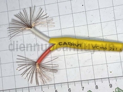 Dây điện đôi mềm Cadivi VCmo 2x1.5 (2x30/0.25) vàng