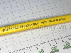 Dây điện đôi trần phú Vcm-Dẹt 2x6.0 ô van