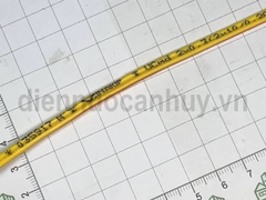 Dây điện mềm vàng - vàng sọc đỏ VCM 2x0.3 Sangwha (Cuộn 100m) - Chuyên dùng cho LED hoặc Loa
