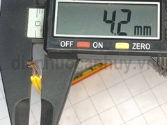 Dây điện mềm vàng - vàng sọc đỏ VCM 2x0.3 Sangwha (Cuộn 100m) - Chuyên dùng cho LED hoặc Loa