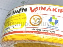 Dây điện mềm vàng - vàng sọc đỏ VCM 2x0.3 Sangwha (Cuộn 100m) - Chuyên dùng cho LED hoặc Loa