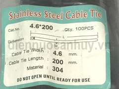 Dây thít inox 304 bọc nhựa dài 20cm (4.6x200 mm)
