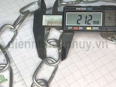 Dây xích 5 sắt mạ kẽm dài 1.5m