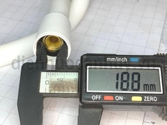 Dây xịt vệ sinh Baco nhựa silicon trắng 1.2m