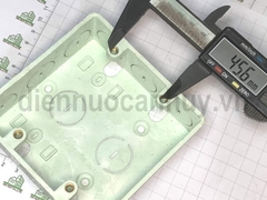 Đế âm Sino dùng cho mặt 4, 5, 6 hạt chữ nhật hoặc kết hợp 1 át cóc với 2 mô dun S2158